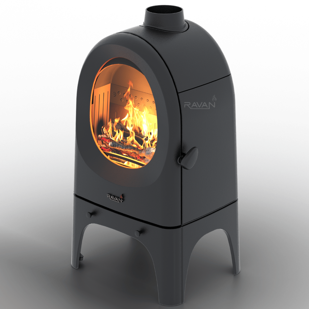 Печь-камин чугунная Ravan Onoma на дровах 9 кВт (5281)