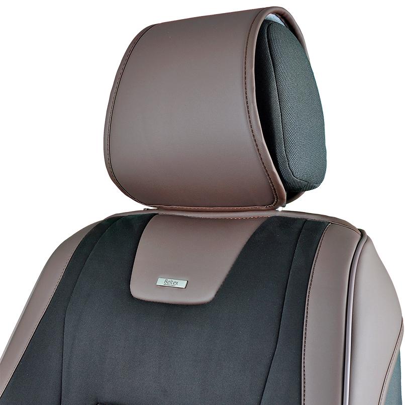 Комплект 3D чехлов для сидений BELTEX Montana Black/Brown (BX87120) - фото 2