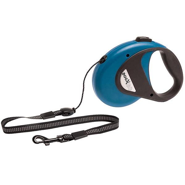 Поводок-рулетка для собак Dogx2GO Cord Flamingo светоотражающий шнур S до 12 кг 8 м Синий (5415245003405)
