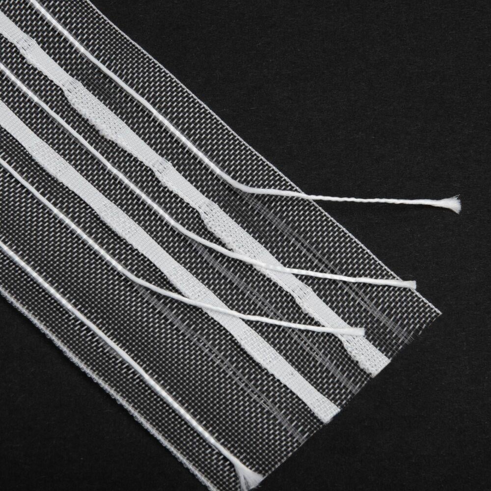 Тасьма шторна органза рівномірного складання 6 см (25792)