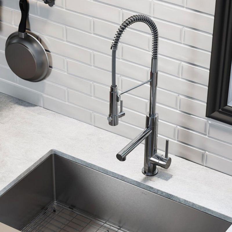 Смеситель для кухни Kraus KPF-1603SFS Серебристый - фото 4 Смеситель для кухни Kraus KPF-1603SFS Серебристый - фото 4