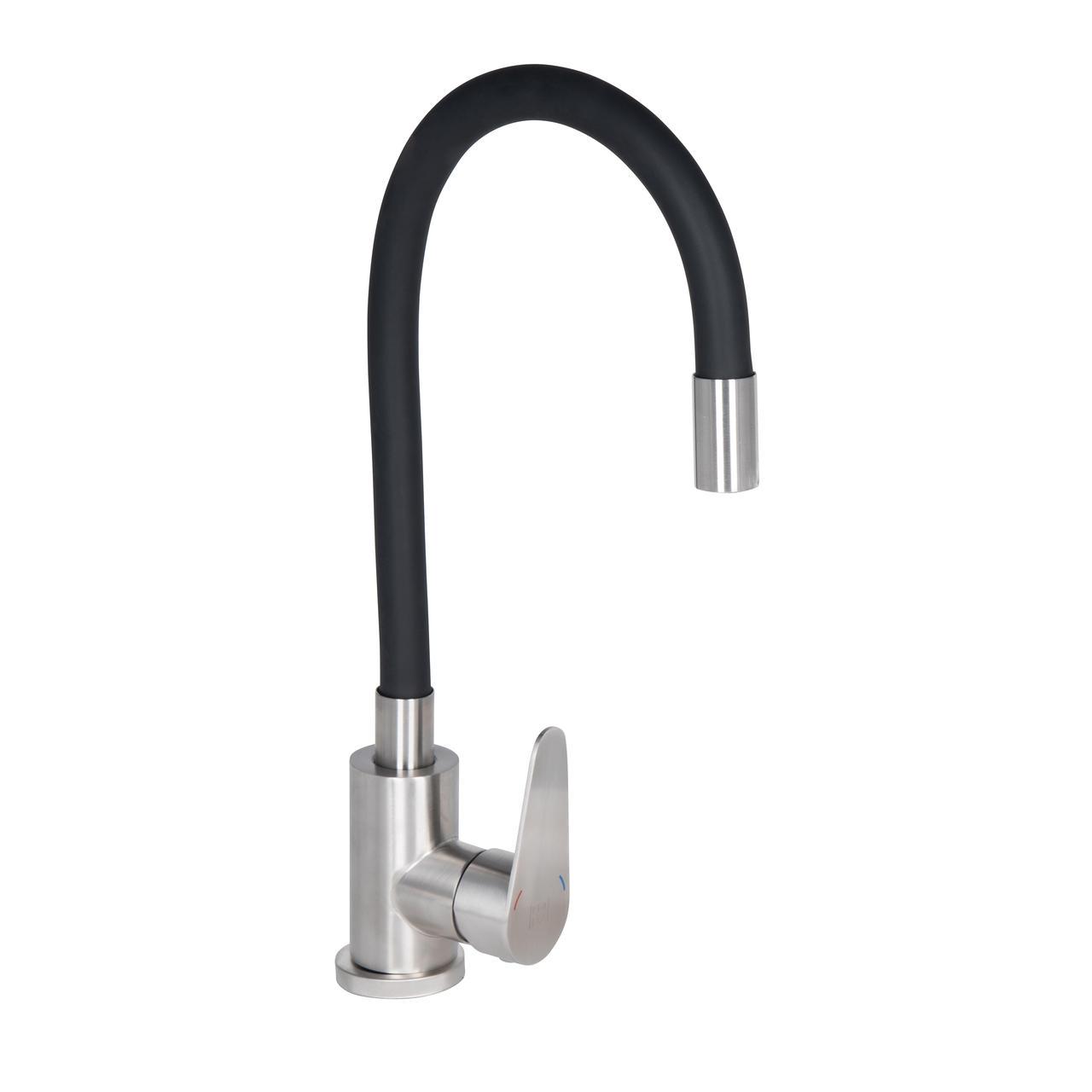 Смеситель для кухни Lidz Vida 015F3 с гибким изливом k35 LDVID015F3BLA43358 Black (2553560552)