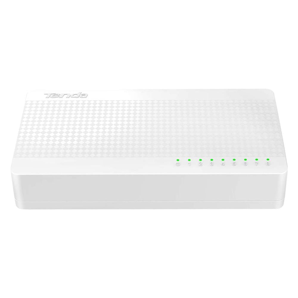 Коммутатор Tenda S108 8 LAN 10/100 Мбит/с Белый