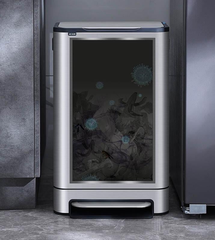 Відро для сміття з педаллю JAH 30 л Soft Close з внутрішнім відром Срібний металік - фото 9 Відро для сміття з педаллю JAH 30 л Soft Close з внутрішнім відром Срібний металік - фото 9