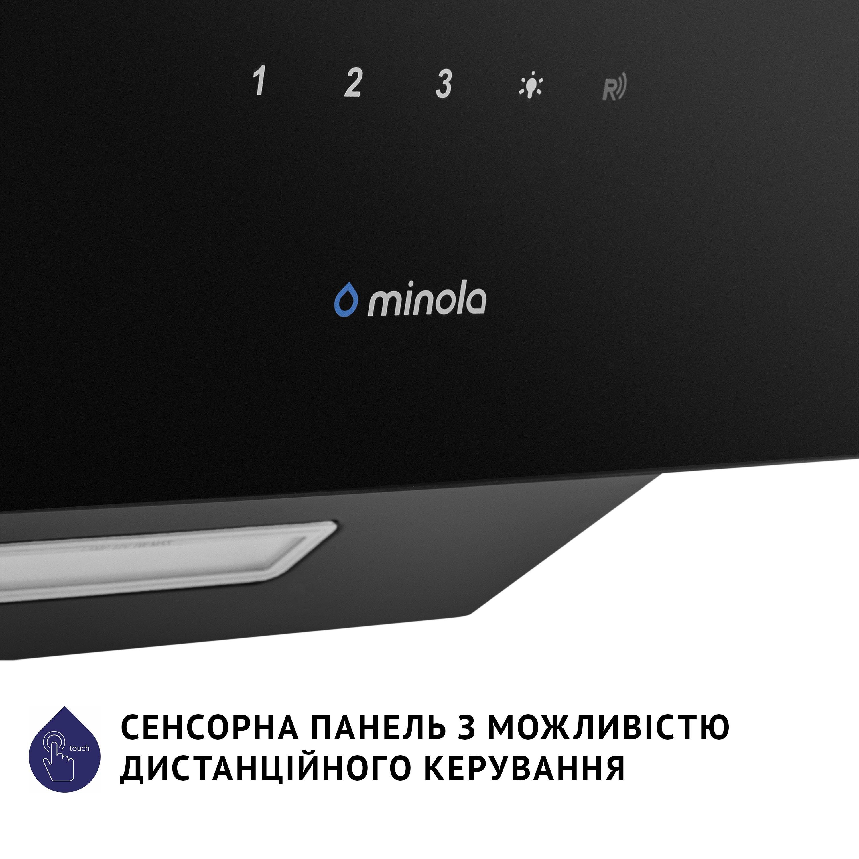 Витяжка Minola HVS 5224 BL 700 LED похила (30609) - фото 9