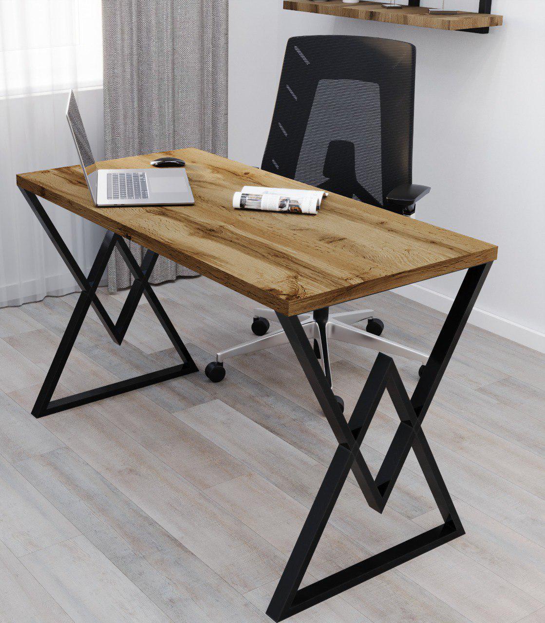 Стіл письмовий Loft Серія 14 1400х700х32 мм Дуб тахо (20630963) - фото 1 Стіл письмовий Loft Серія 14 1400х700х32 мм Дуб тахо (20630963) - фото 1