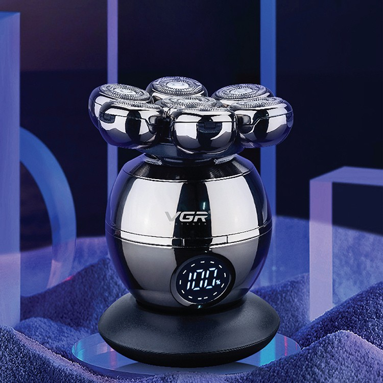 Електробритва чоловіча для бороди VGR V-315 із плаваючою головкою Хром (HPV315) - фото 6 Електробритва чоловіча для бороди VGR V-315 із плаваючою головкою Хром (HPV315) - фото 6