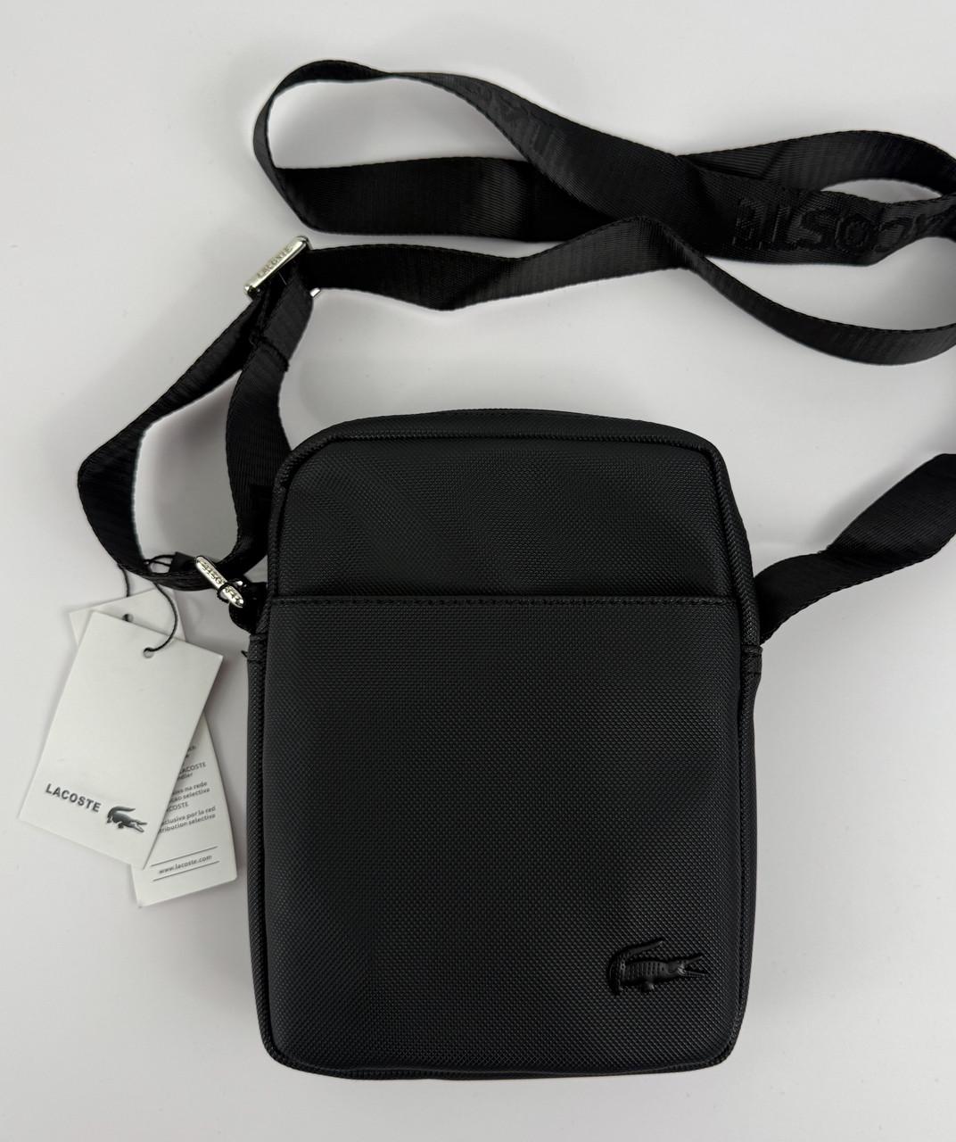 Барсетка Lacoste через плечо Черный - фото 10 Барсетка Lacoste через плечо Черный - фото 10