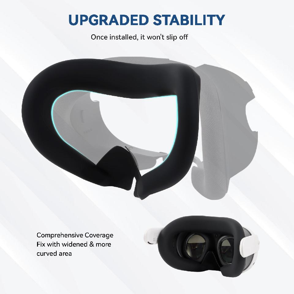 Набір захисту для Oculus Meta Quest 3 7 предметів Чорний (129819) - фото 3