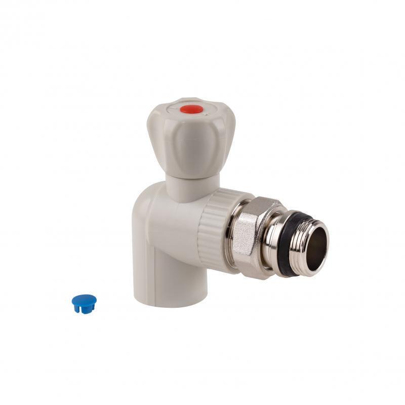 Кран кульовий радіаторний кутовий Thermo Alliance PPR 25 мм х 3/4" (DSW432)