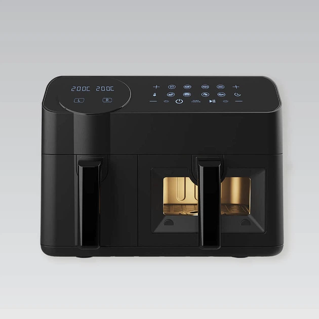Мультипечь-аэрофритюрница Maestro MR-760 9,5 л 2400 Вт с двумя чашами Черный (PH00772)