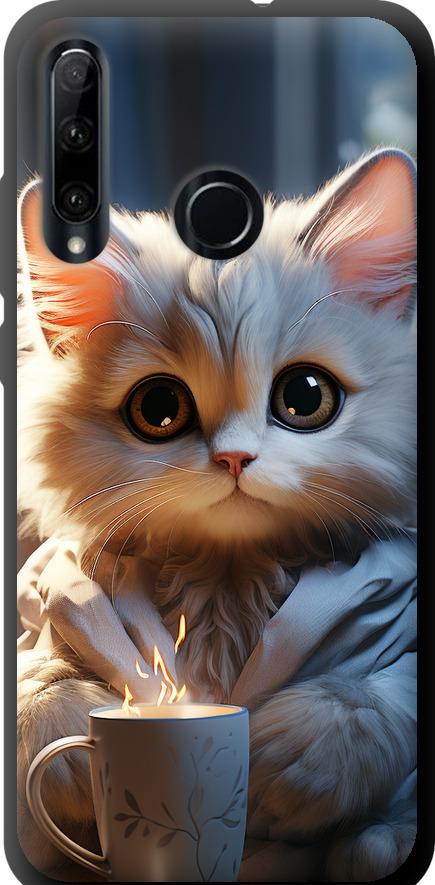 Чехол на Huawei Honor 10i White cat (5646b-1673-42517)