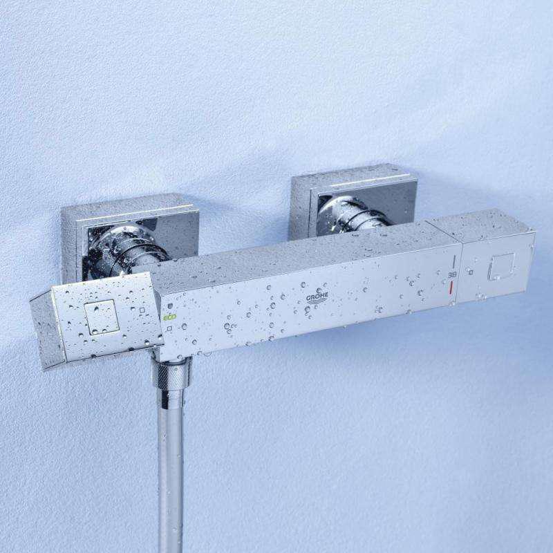 Смеситель для душа Grohe Grohtherm Cube 34488000 с термостатом Хром (113506) - фото 2
