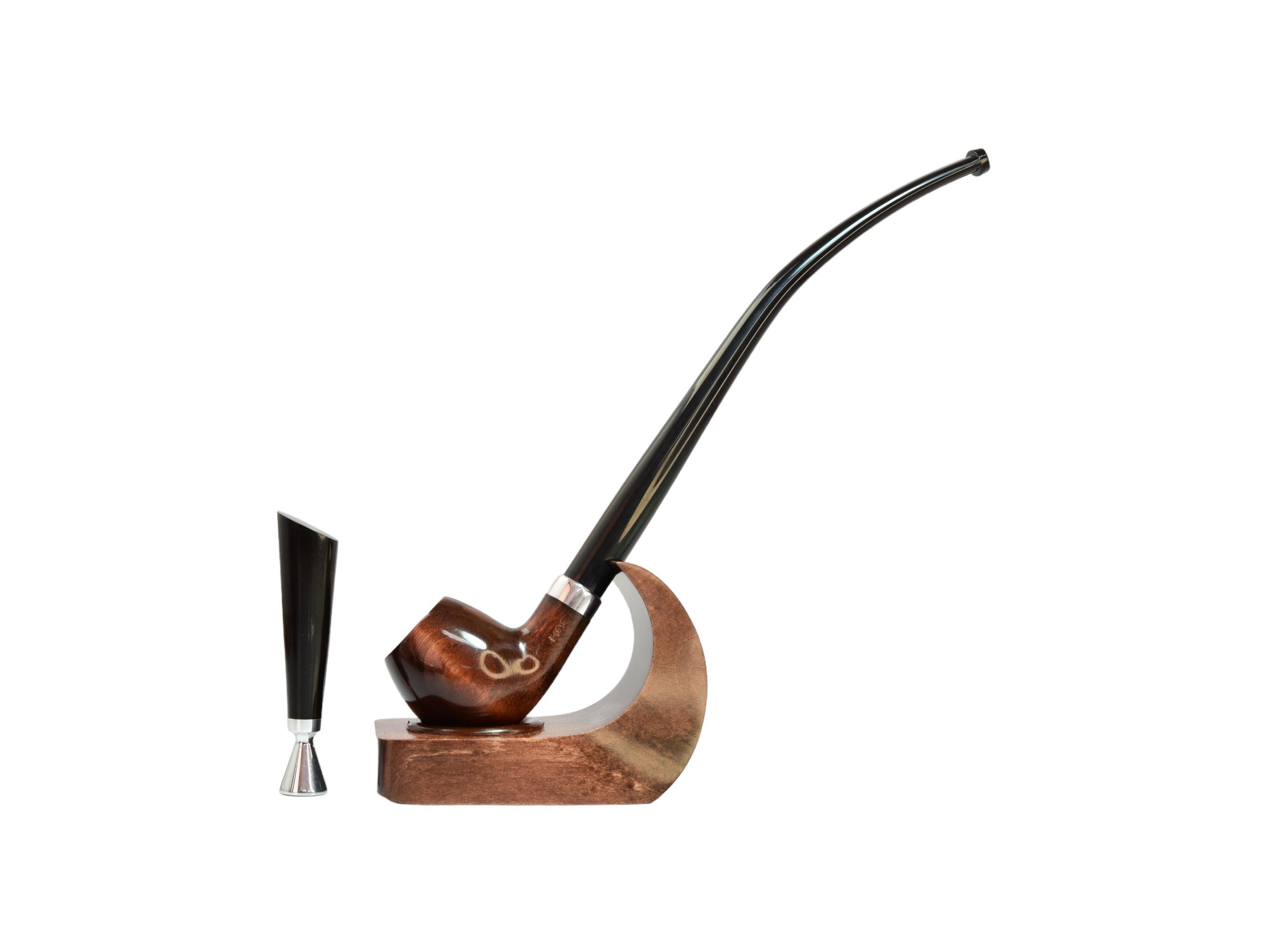 Трубка для курения Churchwarden KAF2 с подставкой/тампером 250 мм Груша