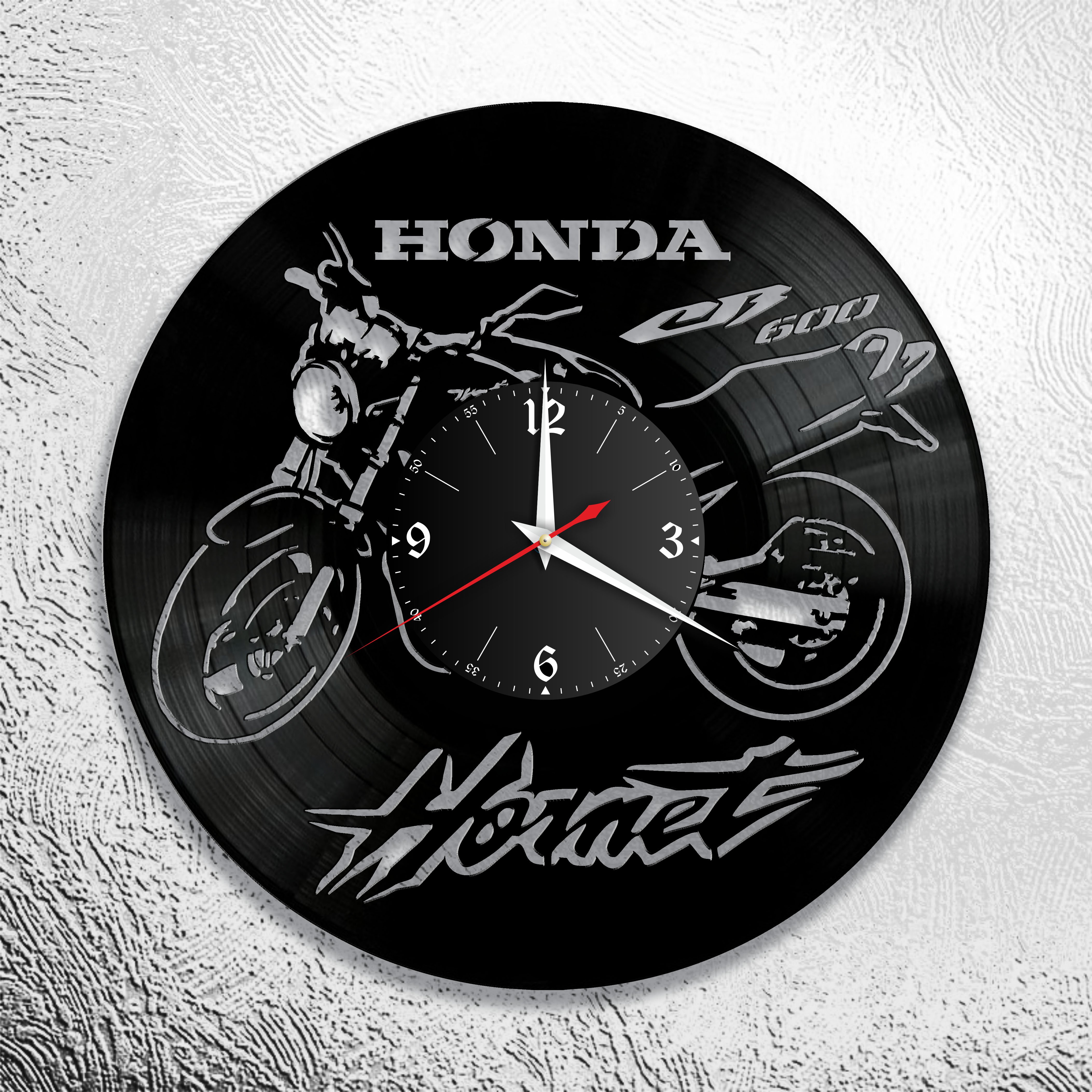 Часы настенные Honda Hornet 0930 из виниловой пластинки