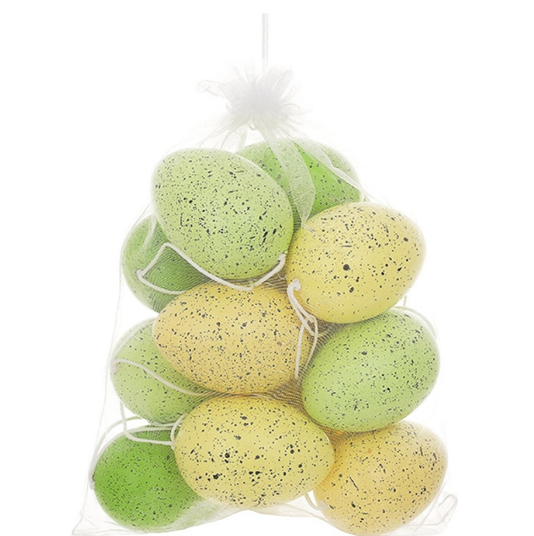 Набор пасхальных украшений на подвесе Писанка 12 шт. (42165)