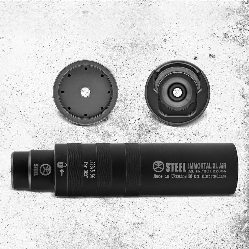 Глушитель Steel IMMORTAL XL AiR 5. 56 for Grot (29044558) - фото 3 Глушитель Steel IMMORTAL XL AiR 5. 56 for Grot (29044558) - фото 3