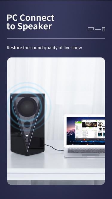 Кабель Vention 6.5 мм Jack-3.5 мм minijack HiFi стерео AUX на 6.35 мм TRS 0,5 м Чорний (BABBD) - фото 6 Кабель Vention 6.5 мм Jack-3.5 мм minijack HiFi стерео AUX на 6.35 мм TRS 0,5 м Чорний (BABBD) - фото 6