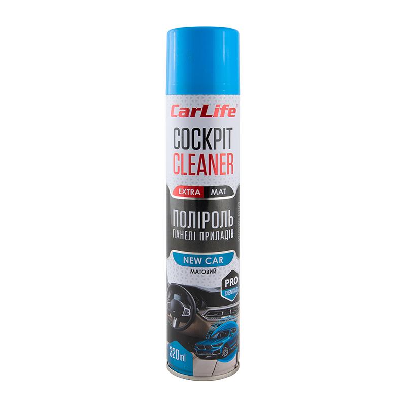 Полироль для приборной панели CarLife Cockpit Cleaner EXTRA MAT Новая машина 320 мл (CF344)
