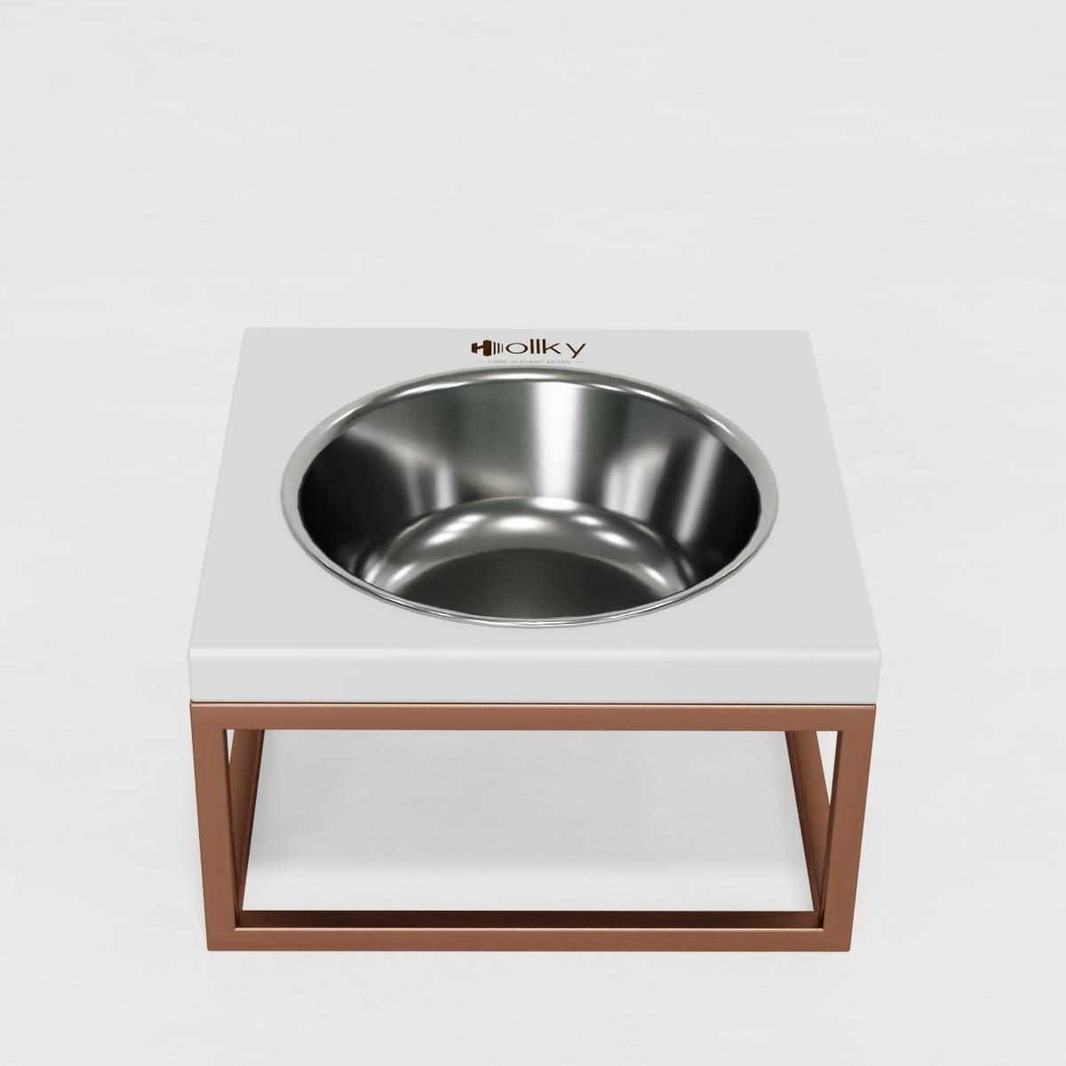 Миска на подставке для кошек и средних собак Hollky Base Solo M 0,8 л (M-212110-GLWH) - фото 7 Миска на подставке для кошек и средних собак Hollky Base Solo M 0,8 л (M-212110-GLWH) - фото 7