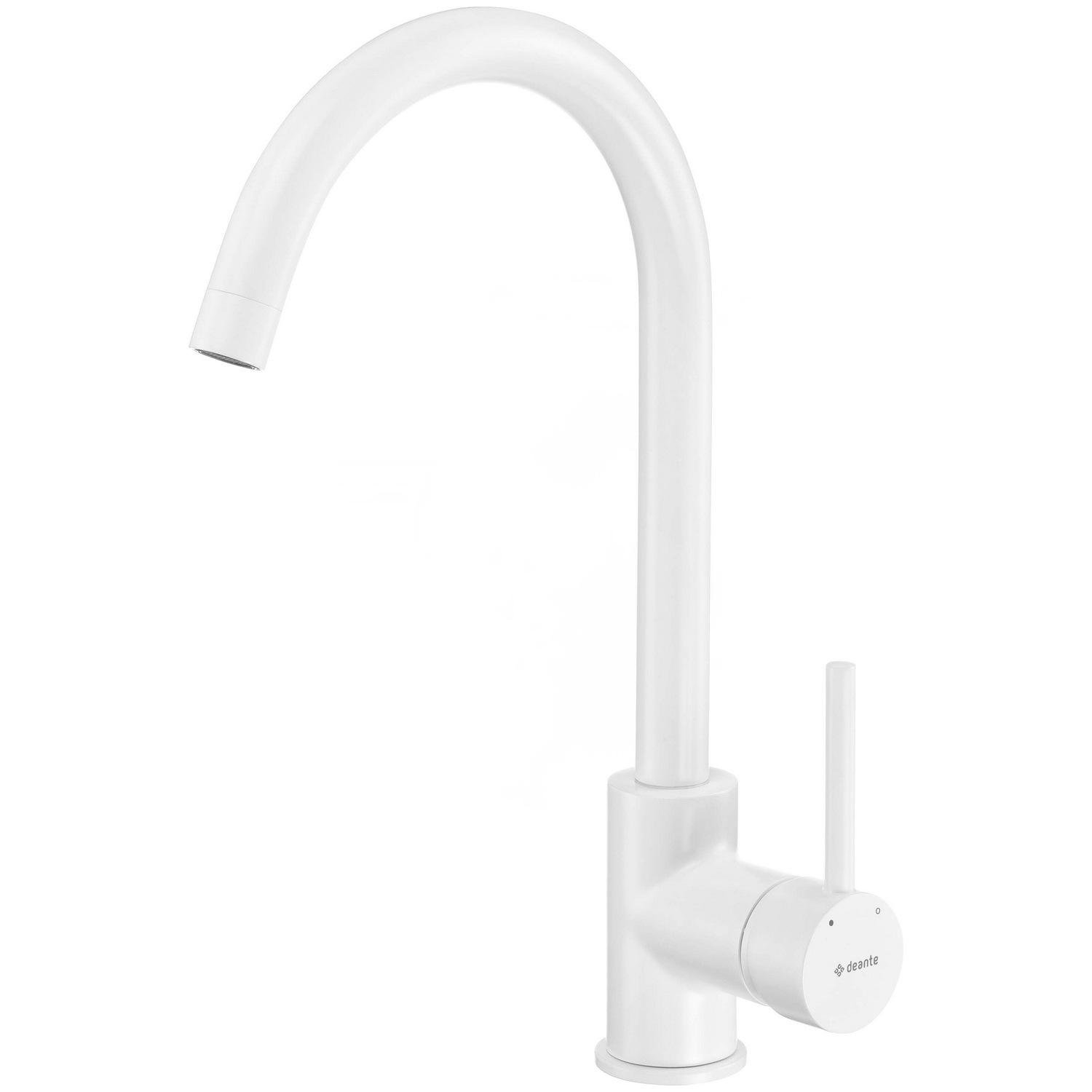 Смеситель для кухни Deante Milin BEU_W62M однорычажный Белый (205475)