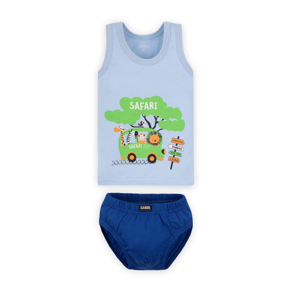 Комплект белья детский для мальчика Gabbi КТМ-20-1 хлопковый 98 см Голубой (12048) Комплект белья детский для мальчика Gabbi КТМ-20-1 хлопковый 98 см Голубой (12048)