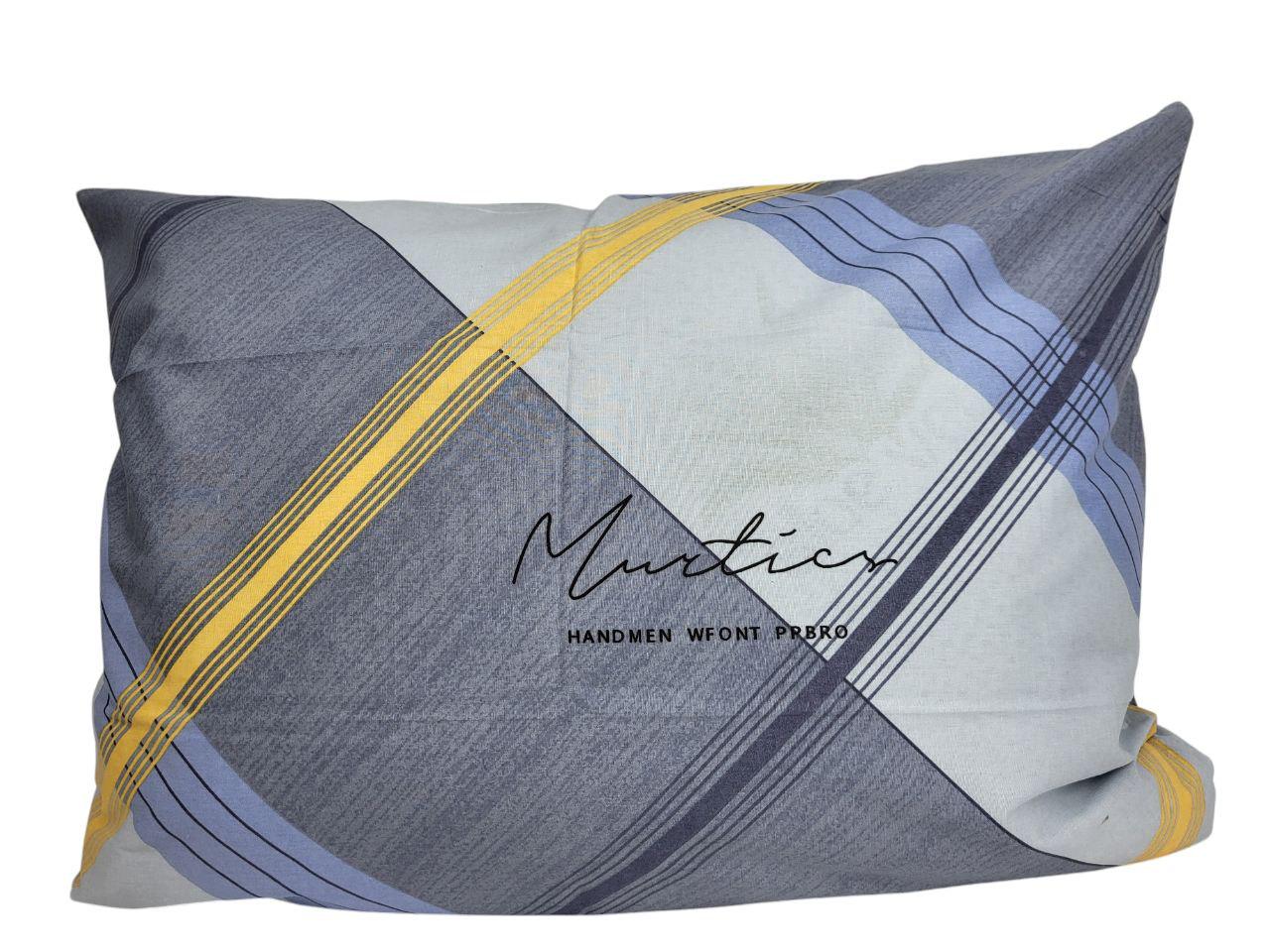 Наволочка зі смужками 40х70 см Сірий (1538)