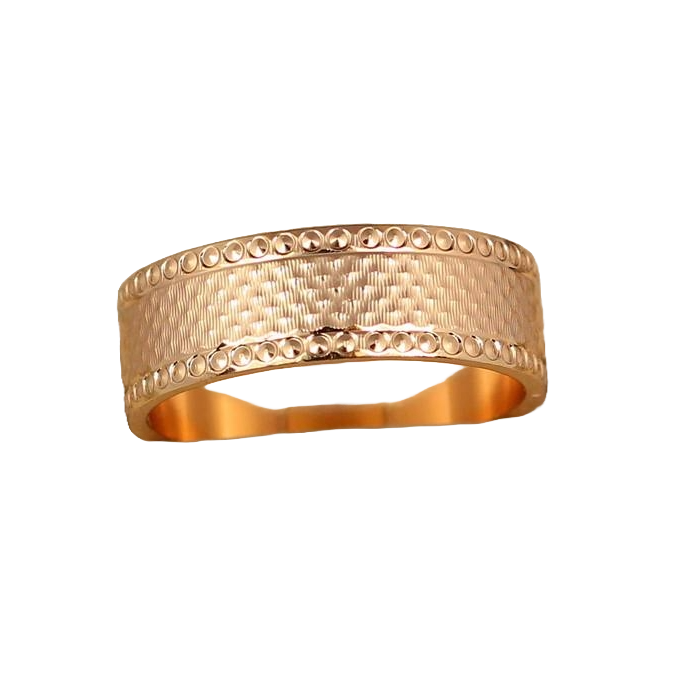 Обручальное кольцо Xuping Jewelry граненый американка 7 мм 20 р Золотистый (2629121388)