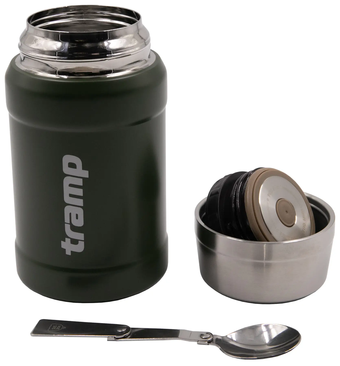 Термос для їжі Tramp з чохлом та розкладною ложкою 0,8 л Зелений UTRC-132 - фото 3 Термос для їжі Tramp з чохлом та розкладною ложкою 0,8 л Зелений UTRC-132 - фото 3