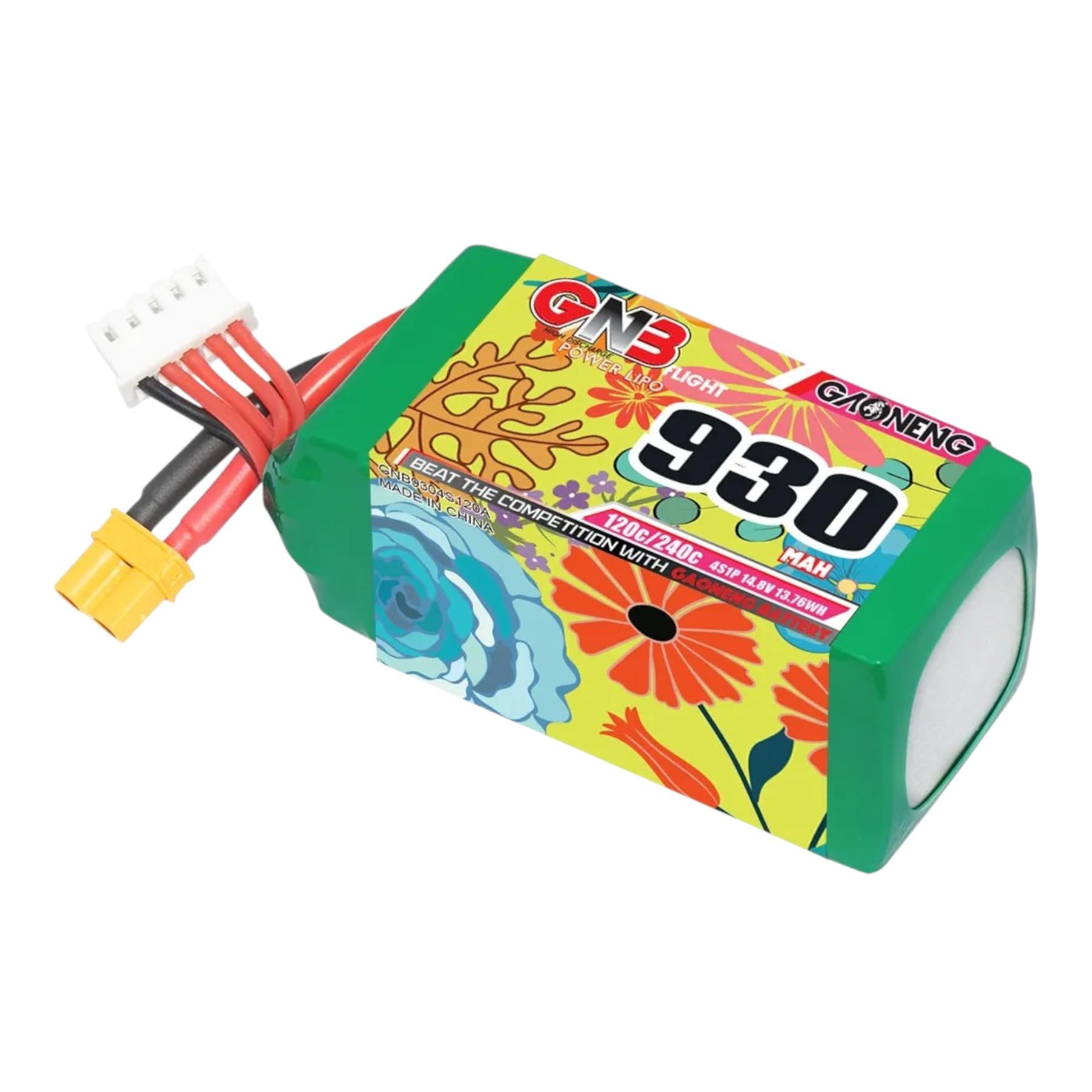 Аккумулятор для дрона GaoNeng GNB LiPo 4S1P 930 mAh 120C с разъемом XT30 (813489)