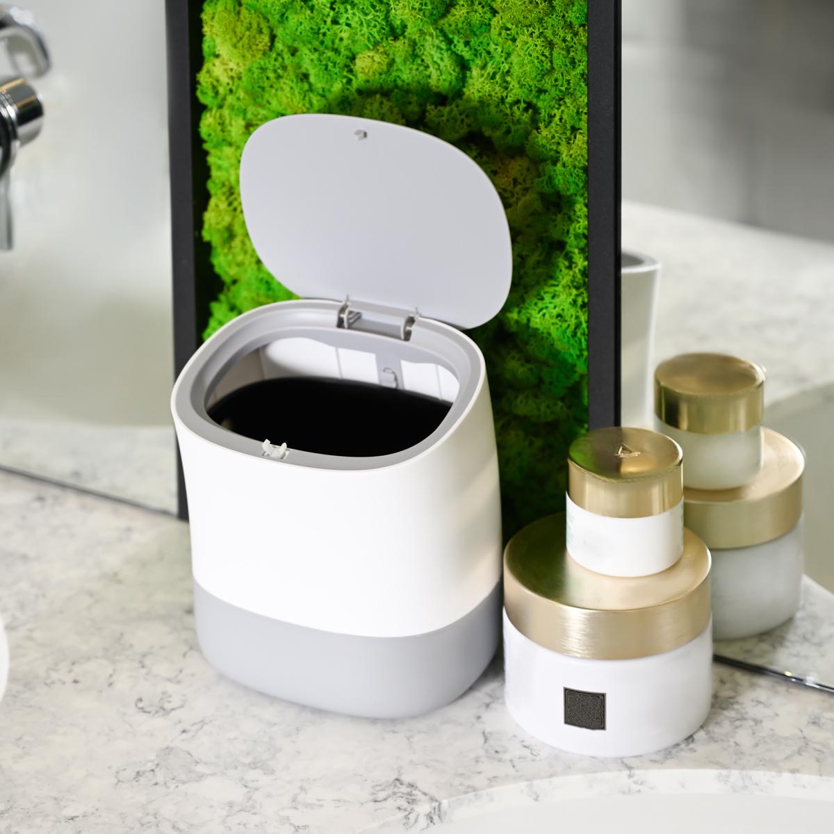 Мусорное ведро MVM BIN-21 с крышкой 1,5 л Серый (227386) - фото 5 Мусорное ведро MVM BIN-21 с крышкой 1,5 л Серый (227386) - фото 5