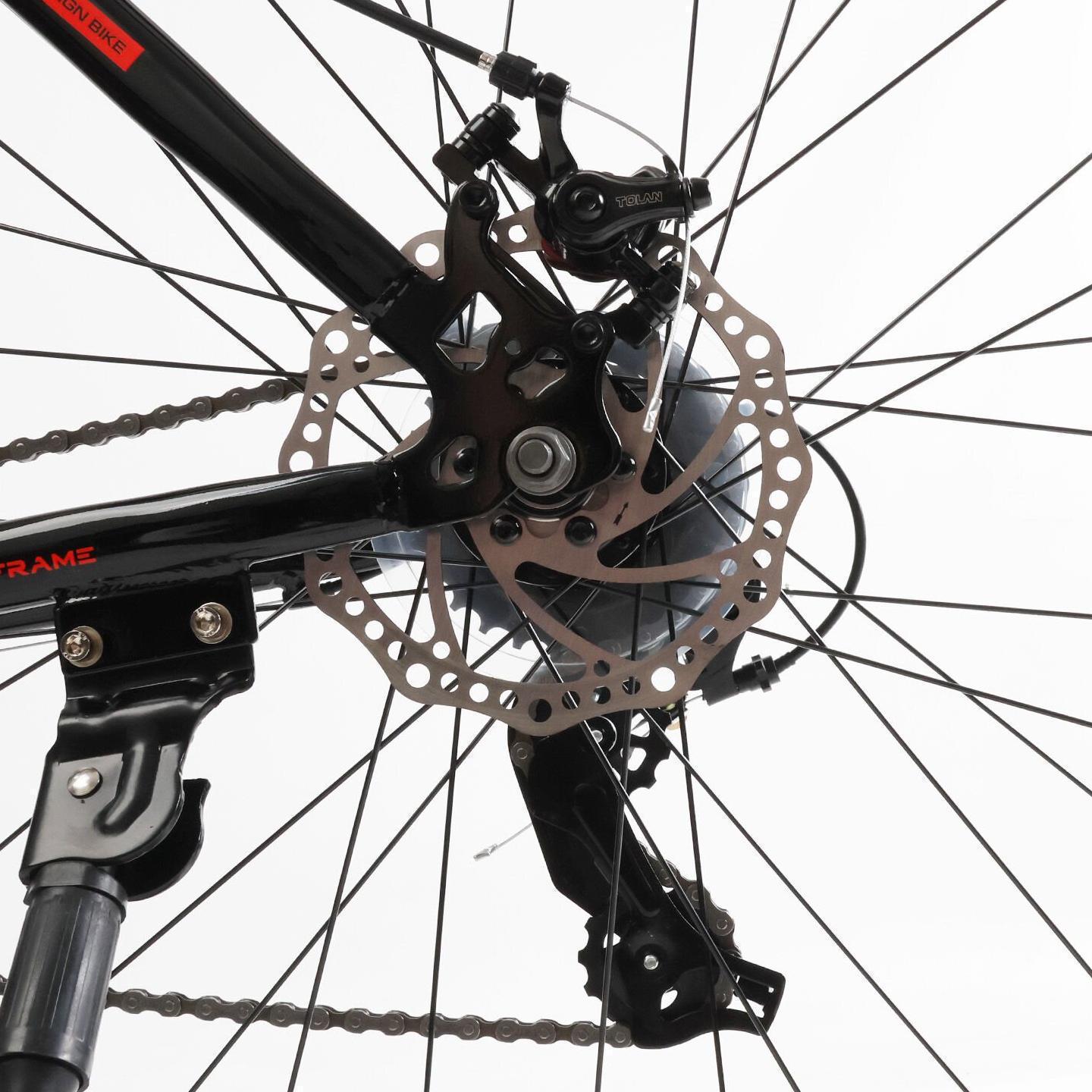 Велосипед горный Corso Nitro 29" оборудование Saiguan рама 19" Черно-красный - фото 7