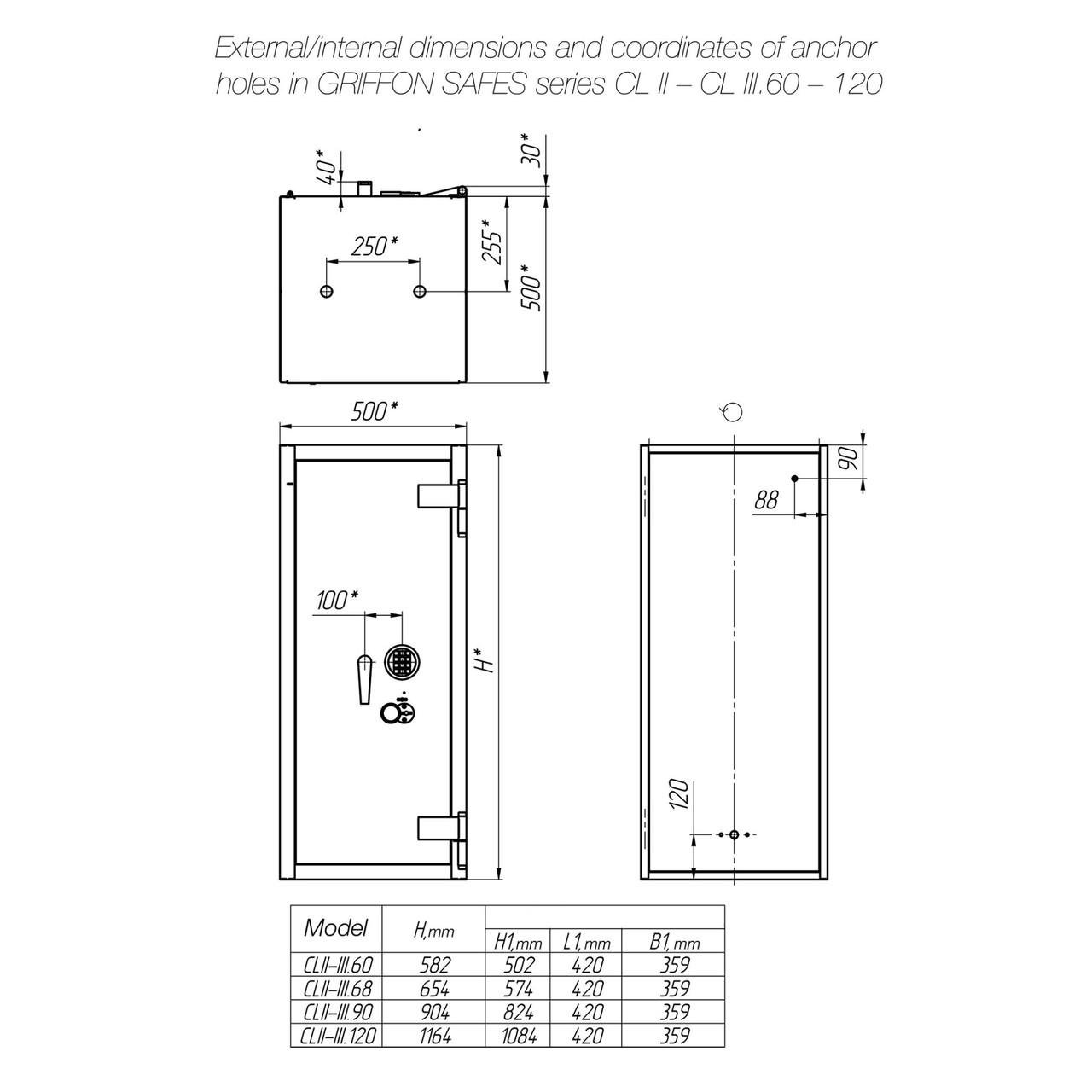 Сейф вогнезламостійкий Griffon CL II.60.K.E Emergency - фото 9 Сейф вогнезламостійкий Griffon CL II.60.K.E Emergency - фото 9
