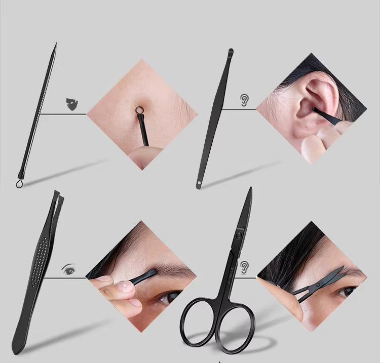 Набір інструментів для манікюру та педикюру 18 шт. Чорний - фото 8 Набір інструментів для манікюру та педикюру 18 шт. Чорний - фото 8