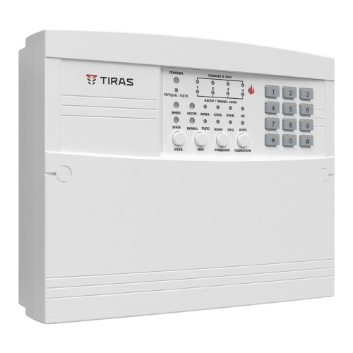 Прибор приемно-контрольный пожарный TIRAS-4 П 11-12,5V 30 ВА Серый (31980546)