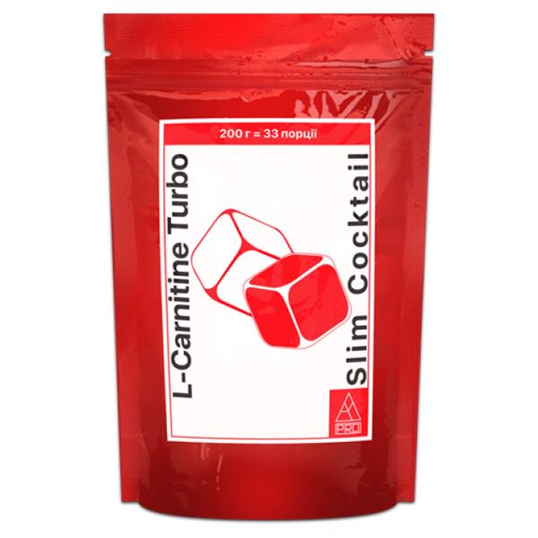 Жиросжигатель для спорта AB PRO L-Carnitine Turbo Slim Coctail 200 г 33 порции Ананас