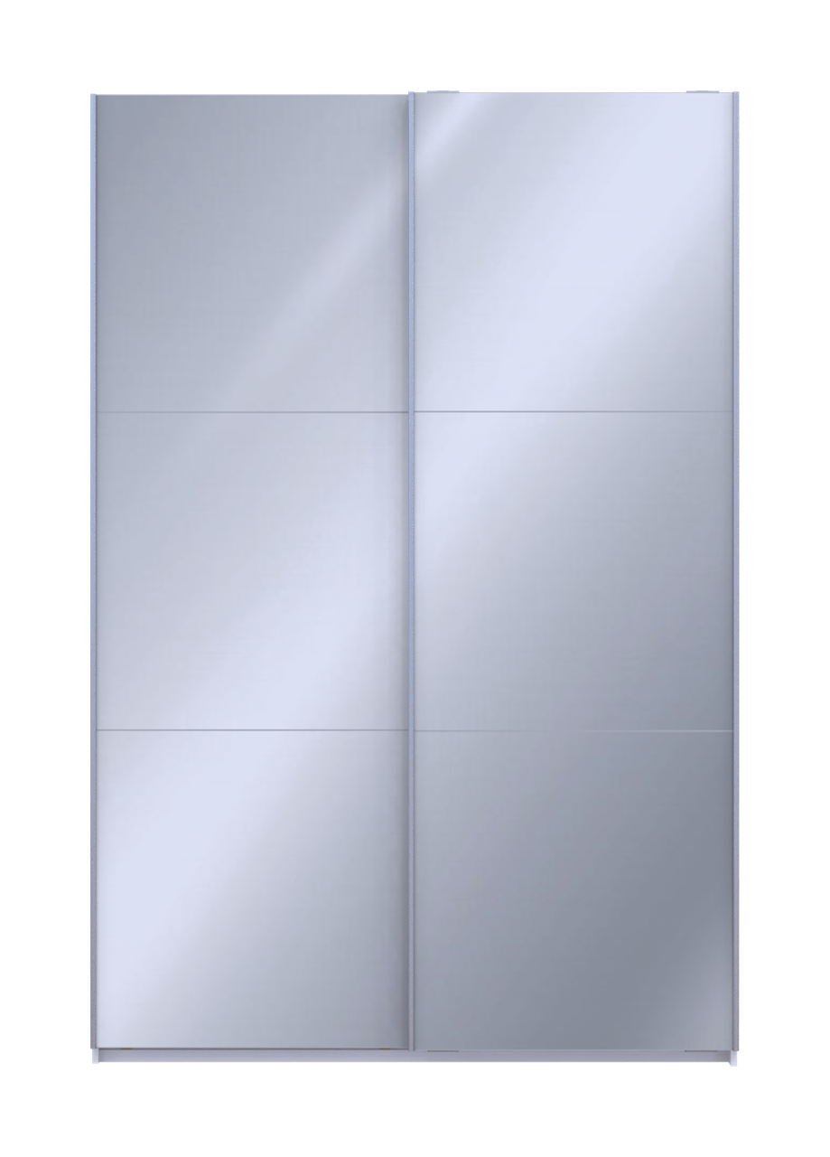 Шкаф-купе Doros G-Caiser 2 Зеркала 160х60х240 см Белый текстурный (85274196)