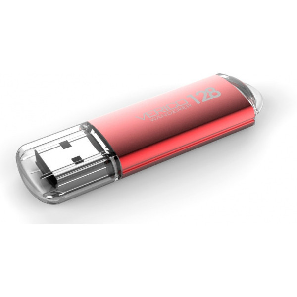 Флешка Verico USB 128Gb Wanderer Red (1UDOV-M4RDC3-NN)