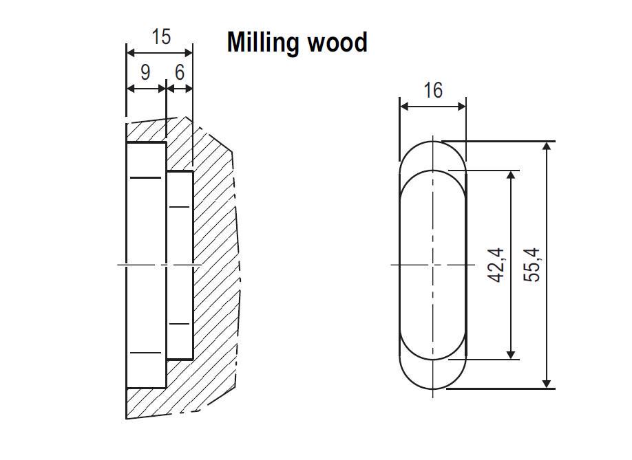 Ответная планка AGB Minimal Mediana Polaris XT Черный (B.02402.05.93) - фото 3