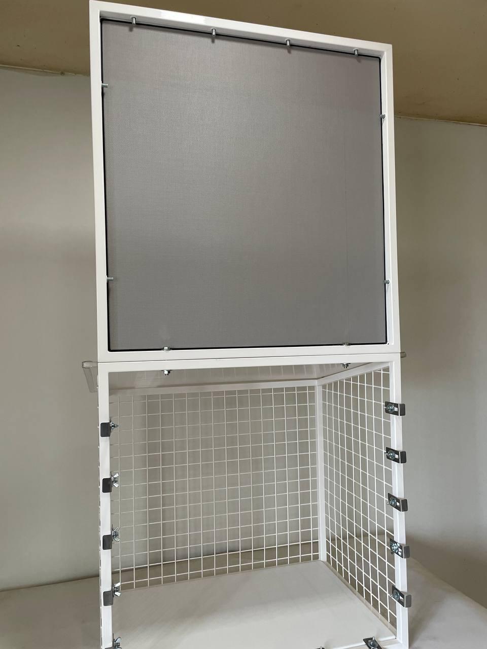 Балкон для котів підвісний прямокутний 540х420х640 см Білий (002) - фото 7 Балкон для котів підвісний прямокутний 540х420х640 см Білий (002) - фото 7