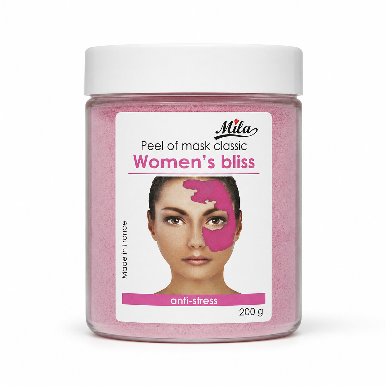 маска Антивозрастная альгинатная Mila Women’s Bliss с тефрозией пурпурной антистресс лифтинг 200 г