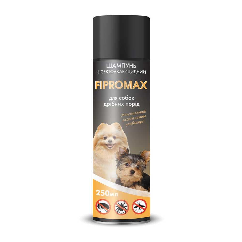 Шампунь Fipromax от блох и клещей для собак малых пород с пропоскуром 250 мл Шампунь Fipromax от блох и клещей для собак малых пород с пропоскуром 250 мл