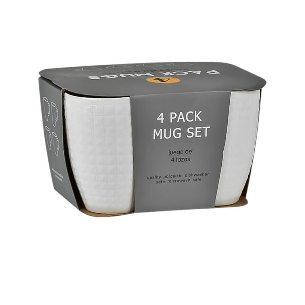 Чашка Stenson White 360 мл 4 шт. Белый (28585113)