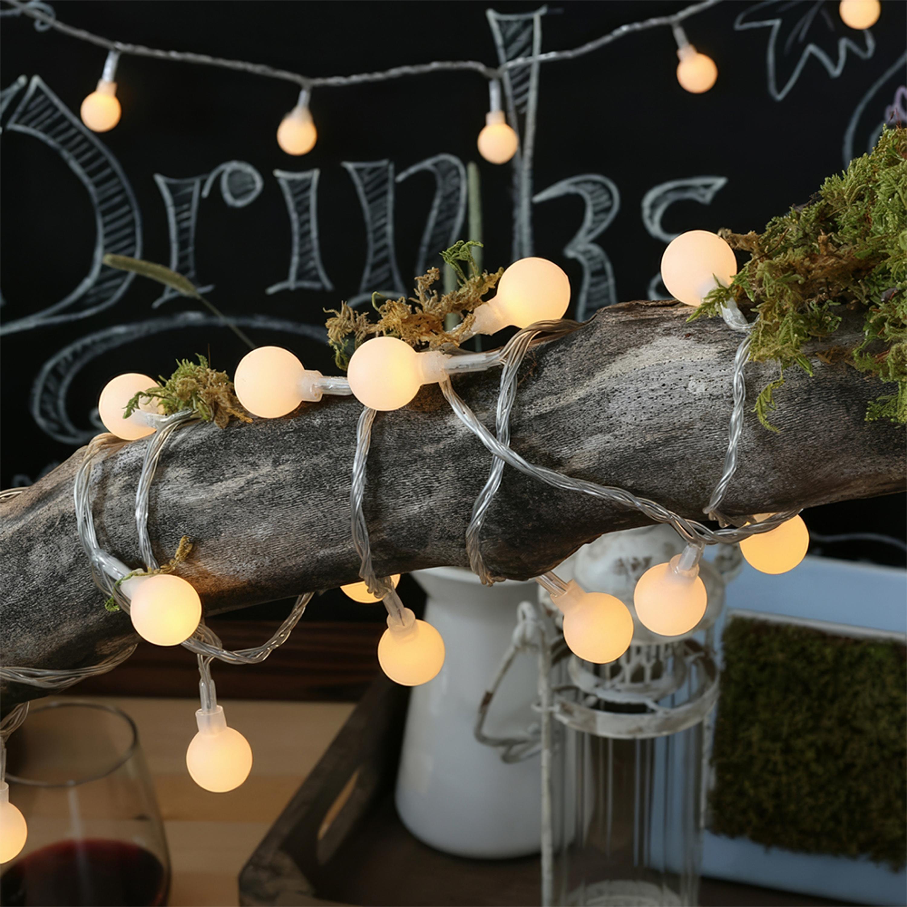 Світлодіодна гірлянда Кульки 10 м Теплий білий (WLS-QX-DC2148W10) - фото 5