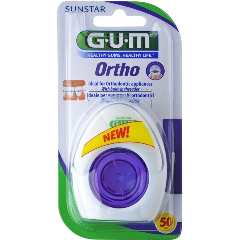 Зубная нить GUM Ortho суперфлосc 50 шт. (911)
