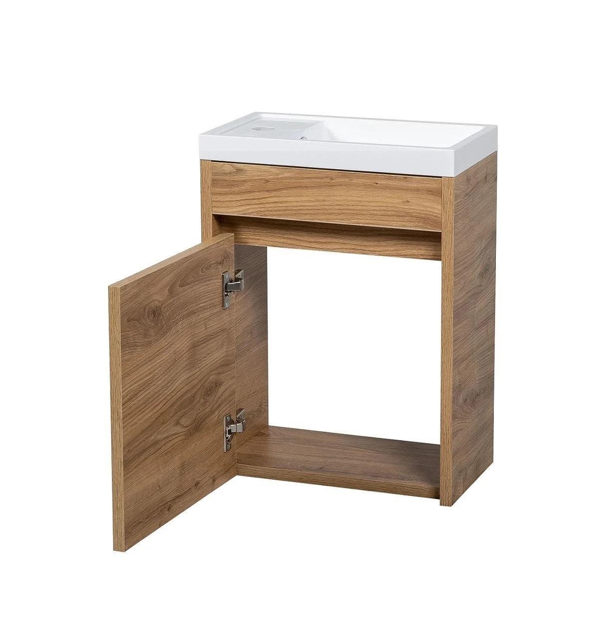 Тумба подвесная Ранчо Wood с раковиной 40 см Дуб сонома (45989-01) - фото 2 Тумба подвесная Ранчо Wood с раковиной 40 см Дуб сонома (45989-01) - фото 2