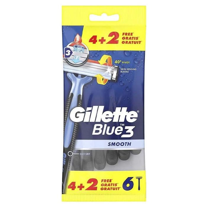Станки для бритья Gillette Blue 3 Smooth 6 шт. (1842862086)