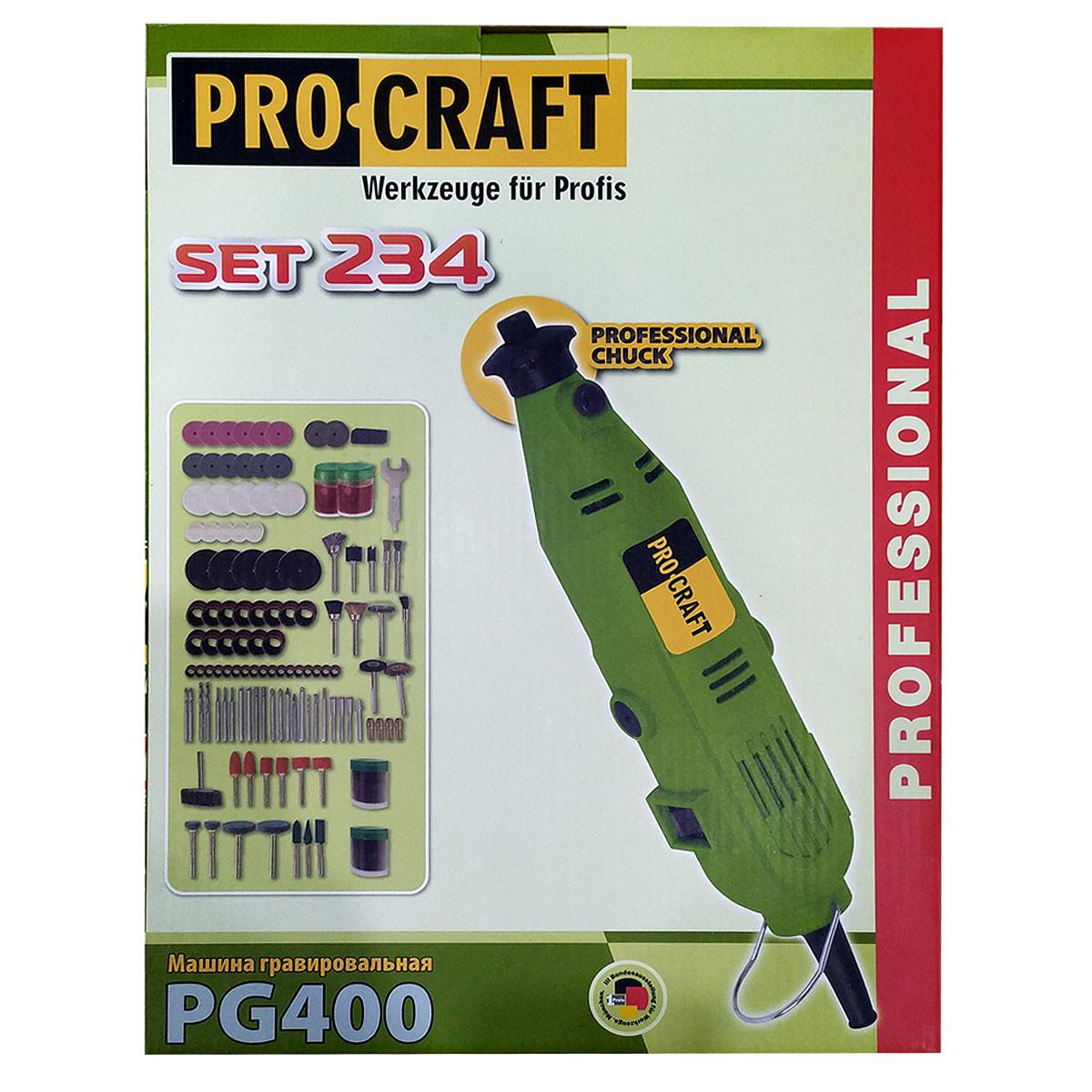 ᐉ Гравер ProCraft PG-400 234 насадки (27139961) • Купить в Киеве ...