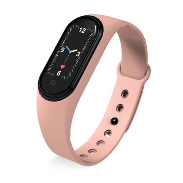 Смарт-часы M5 Smart Bracelet Bluetooth 90 mAh Pink (tf4607)