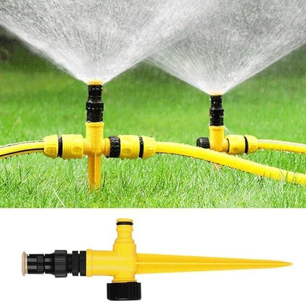 Ороситель для полива газона Lawn Sprinkler спринклерная система на 360 градусов - фото 2